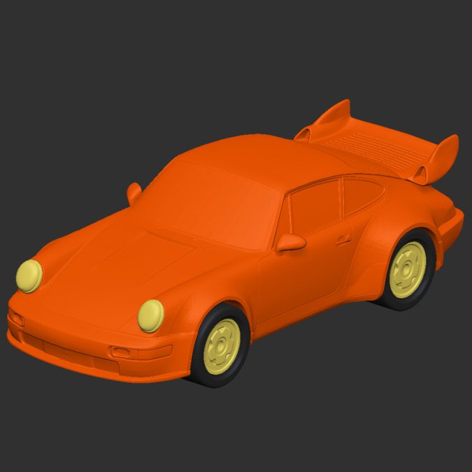 Orange Sports Car