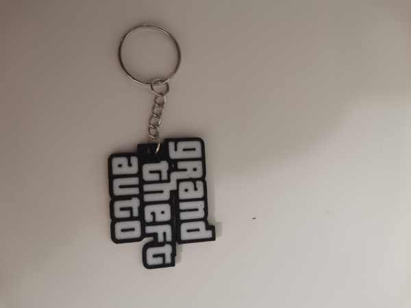 GTA LOGO MULTICOLOR KEYCHAIN