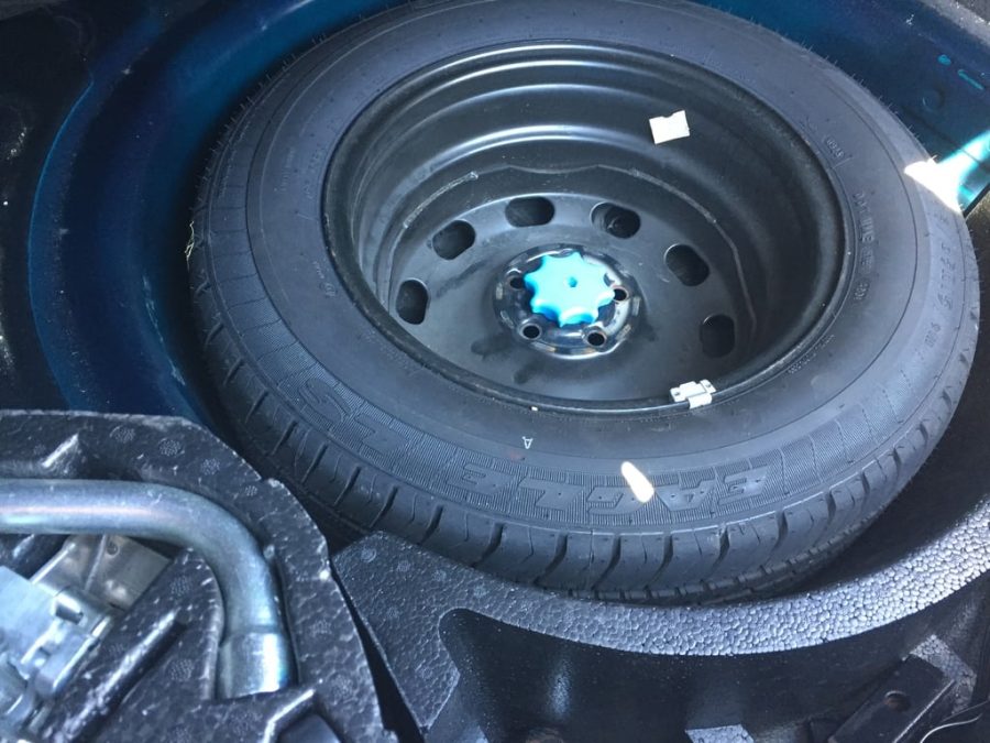 VW spare tire hold down screw