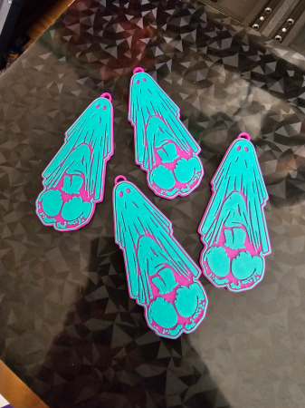 Naughty Ghost Keychain