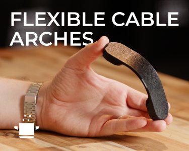 Parametric Flexible Magnetic Cable Management Arches
