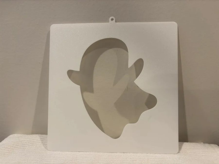 Halloween One Ghost Stencil