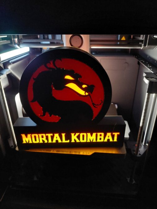 Mortal Kombat LED sign