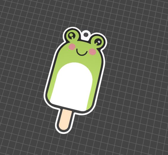 Llavero helado kawai animalito