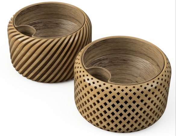 Helical Self Watering Planters