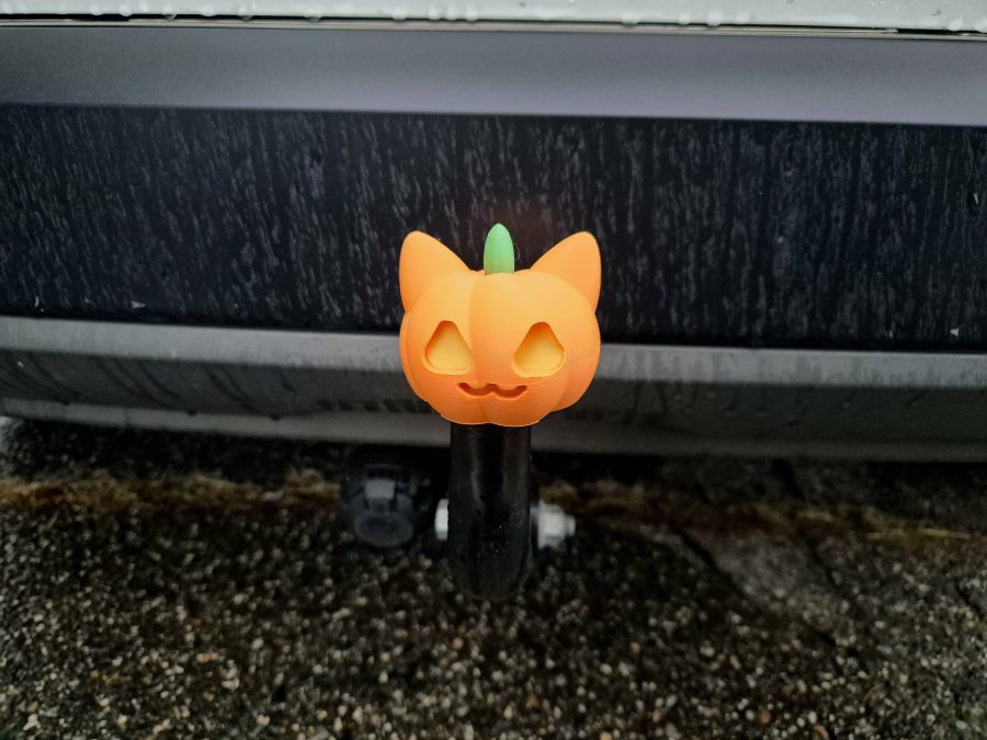 Halloween Cat Hitch Ball cover