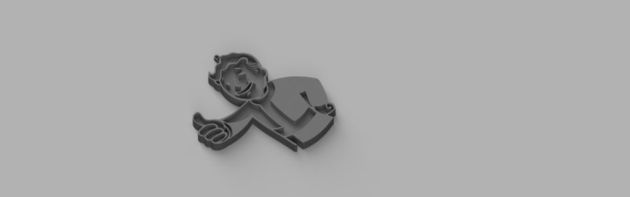 Fallout Guy keychain