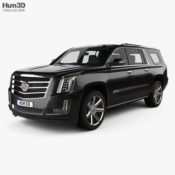 Cadillac Escalade ESV Platinum 2015 3D model
