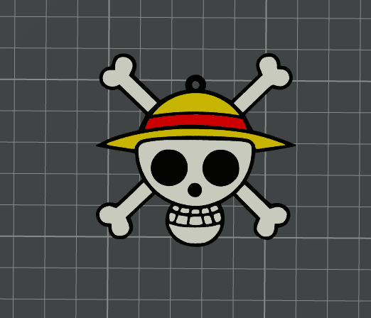 Llavero del logo de One Piece