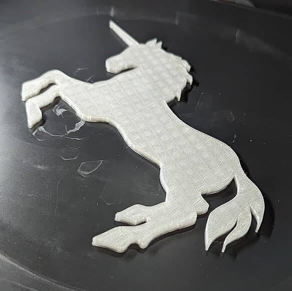 Unicorn Silhouett Plate / Einhorn