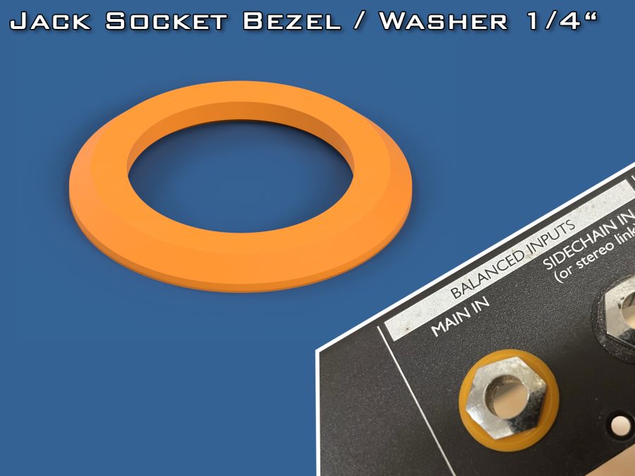 Jack Socket Bezel / Washer 1/4" (6.35mm)