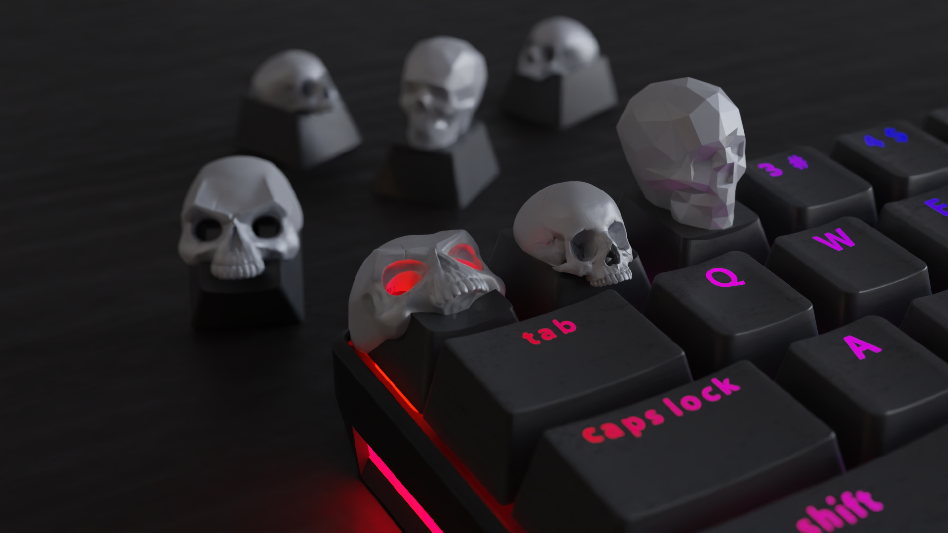 Skull Keycaps