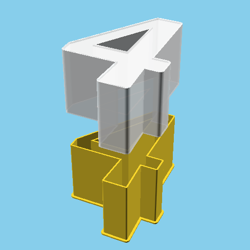 DIGIT FOUR, nestable box (v1)