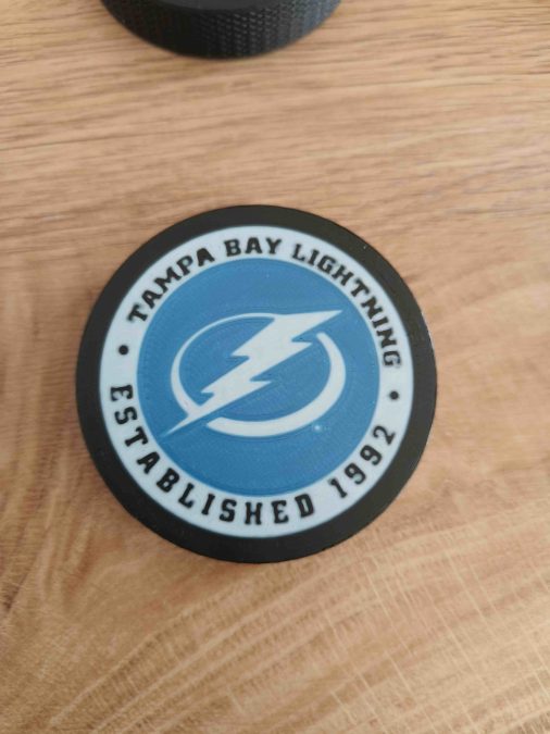 Puck with Club Logo TAMPA BAY LIGHTNINGS