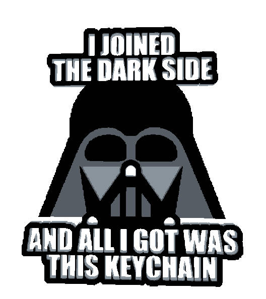 Darth Vader humoristic keychain