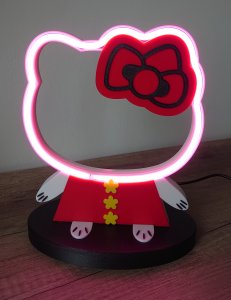 Hello Kitty Neon Lamp / Hello Kitty Neonová Lampa