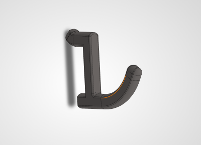 Pegboard strong 25mm round hook