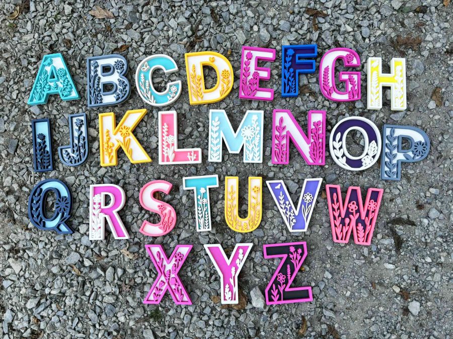 Floral Decor Letters
