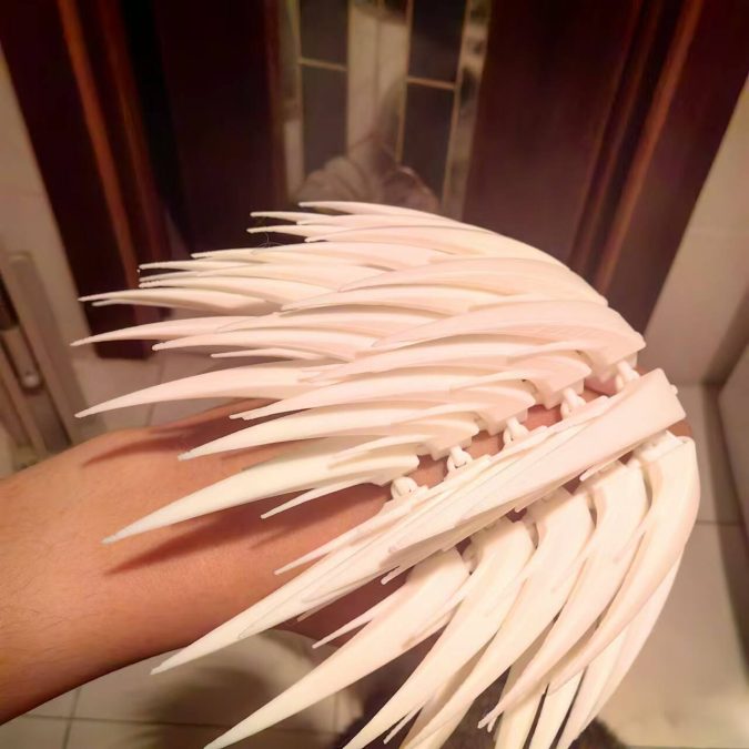 棘刺一体打印布料