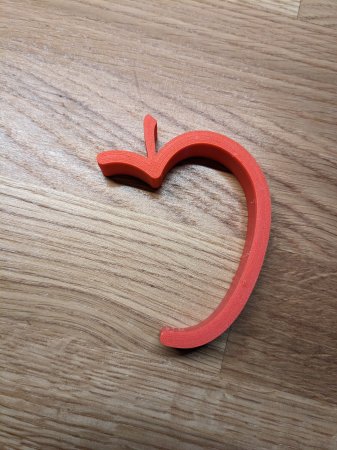 Apple / Heart bag hanger