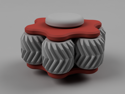 Gear Fidget Toy 05 - The Flat Hexagon With a Spin
