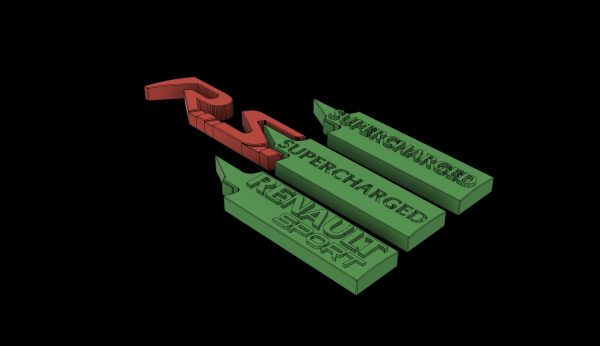 Renault Sport RS Badge/Desktop Shelf Logo