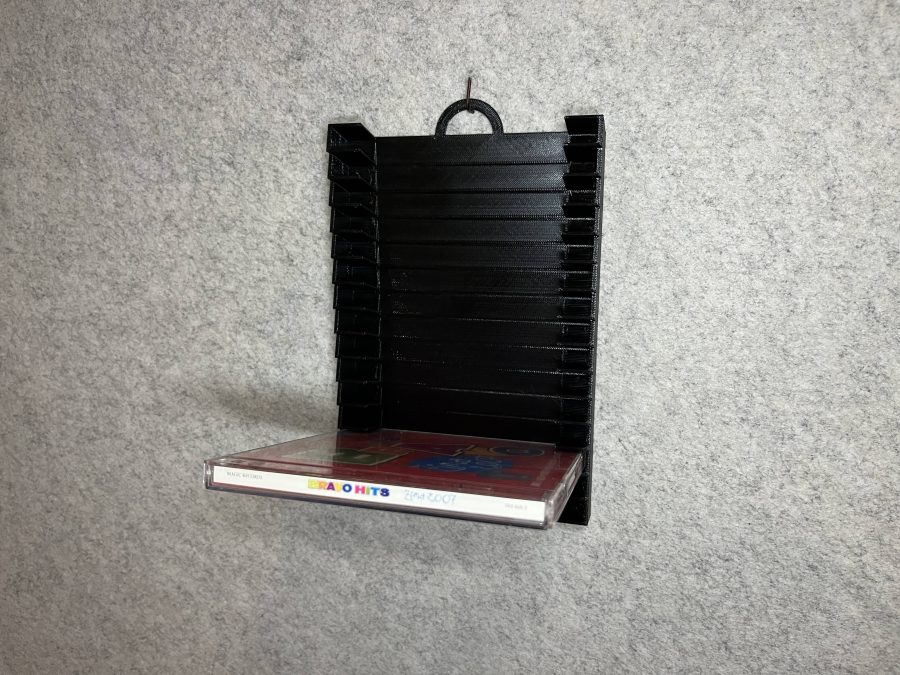 Wall stand holder for 15 CD music discs