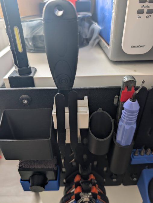 Spatula And Tweezers Holder for Skadis