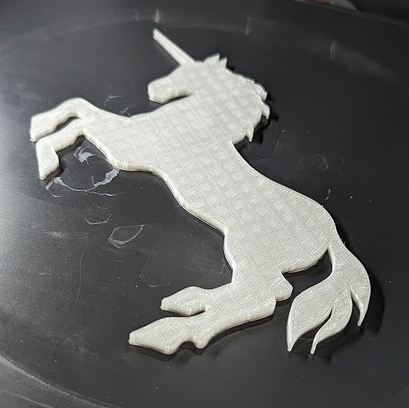 Unicorn Silhouett Plate / Einhorn