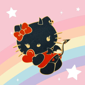 Hello Kitty - Devil Heart keychain + bag charm