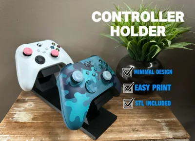 Universal Dual Controller Stand – Minimalist Desk Organizer