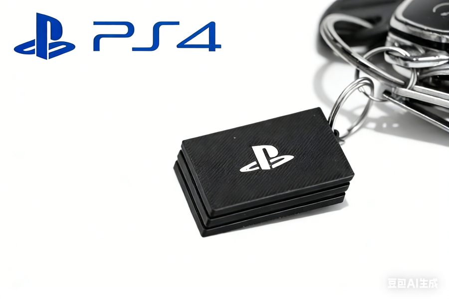 PS4 Pro挂坠 PS4 Pro钥匙扣挂件