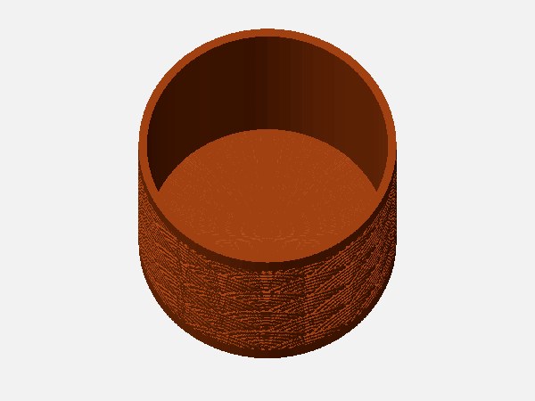 Cylinder Wave Planter