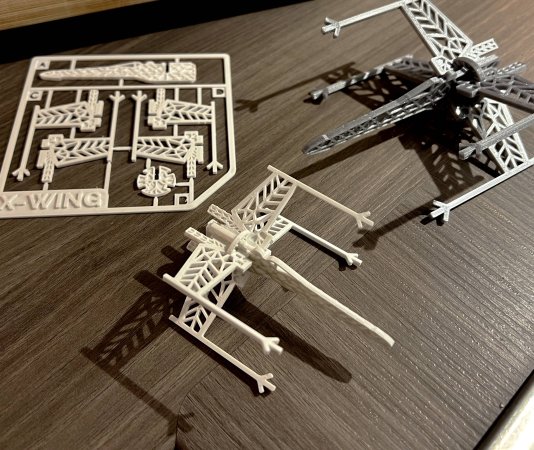 Snowflake X-Wing Kit Card Christmas Ornament