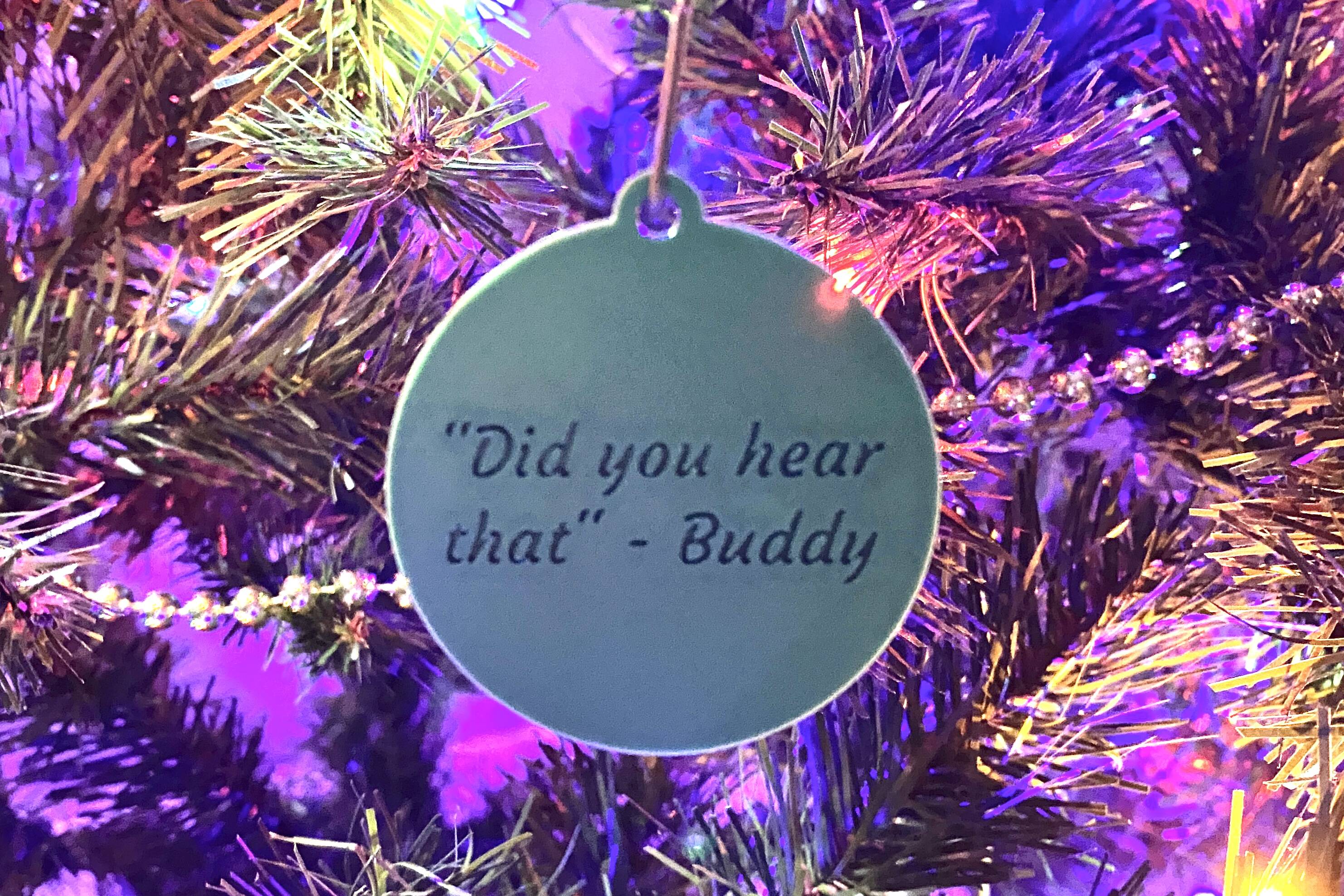 Funny Elf quote ornament
