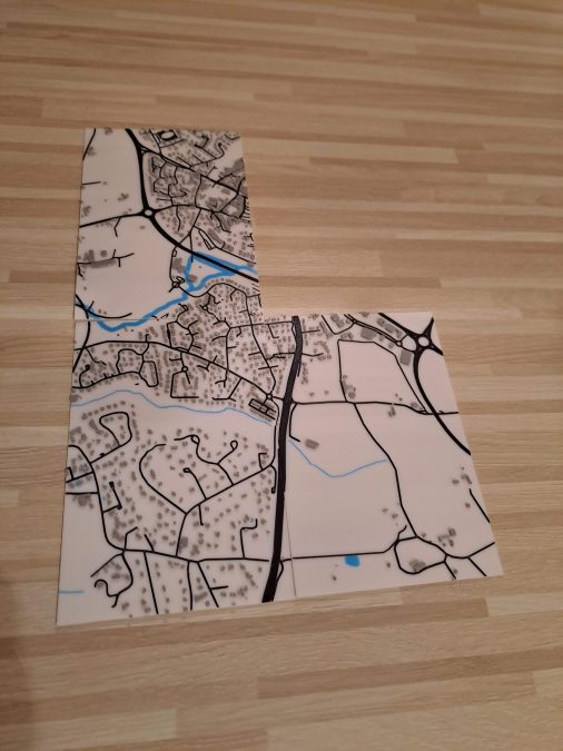 Carte de la ville de Gouesnou (40cm x 60cm)