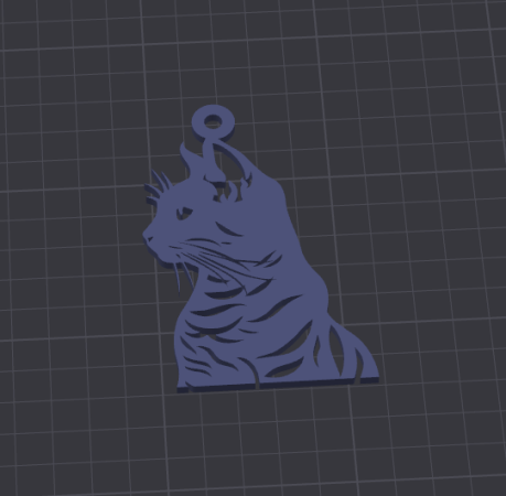 Cat Keychain - Cat Design - Cat head