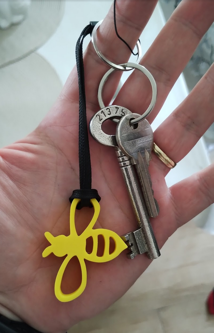 Včela přívěšek na klíče / Bee key ring