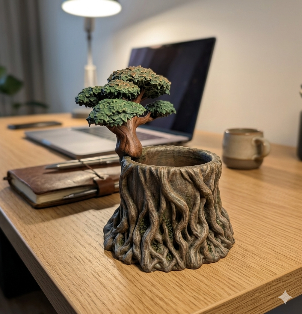 bonsai pen holder