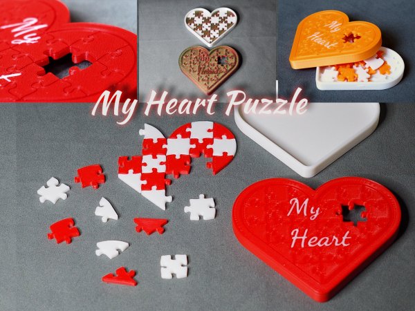 My Heart Puzzle - Toy - Single or Dualcolor
