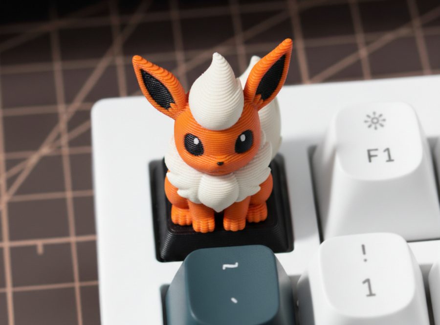 Flareon Pokemon Keyboard Keycap MX