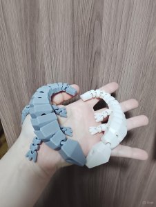 Articulated Cyber Gecko Duo - Print-in-Place Flexi Lizard