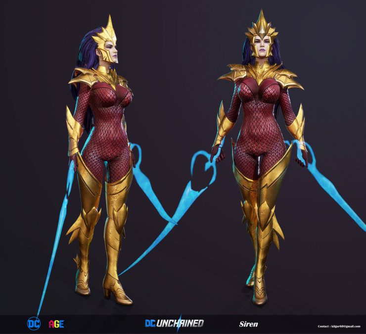 DC Siren Costume Cosplay Armor