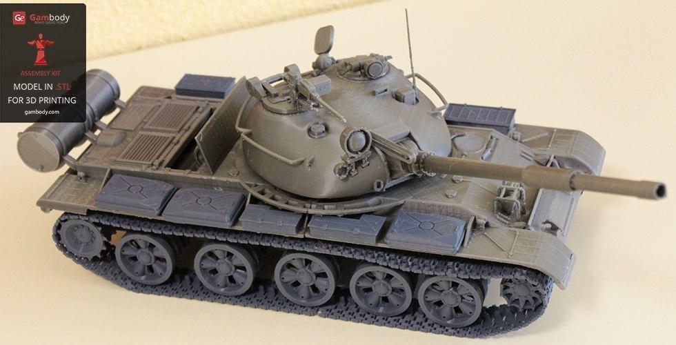 T 62 Tank 3D Printable Model