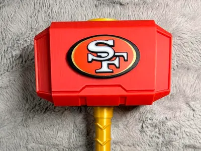 San Fransisco 49ers LOGO for Thor's Hammer - Mjolnir