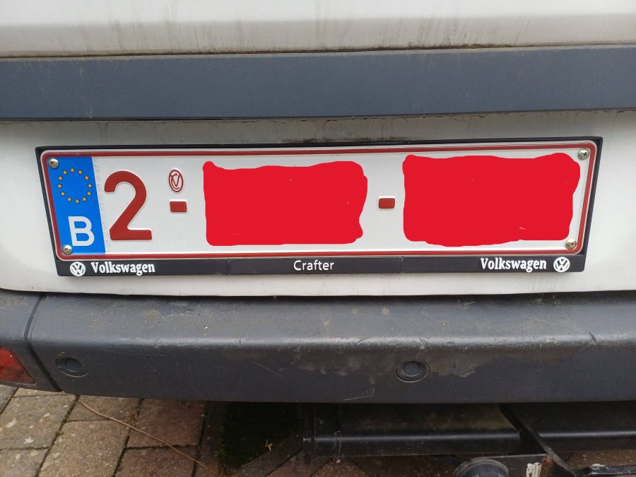 Nummerplaat houder EU