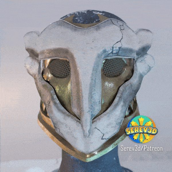 Arcane Ekko Mask - wearable cosplay prop - Serev3D