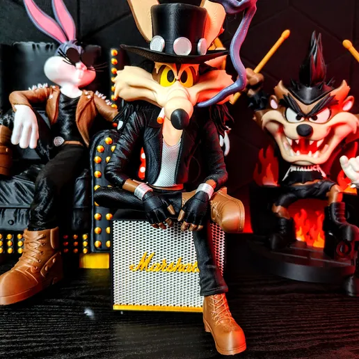 Wile E. Coyote ROCKSTAR Metal Vibes