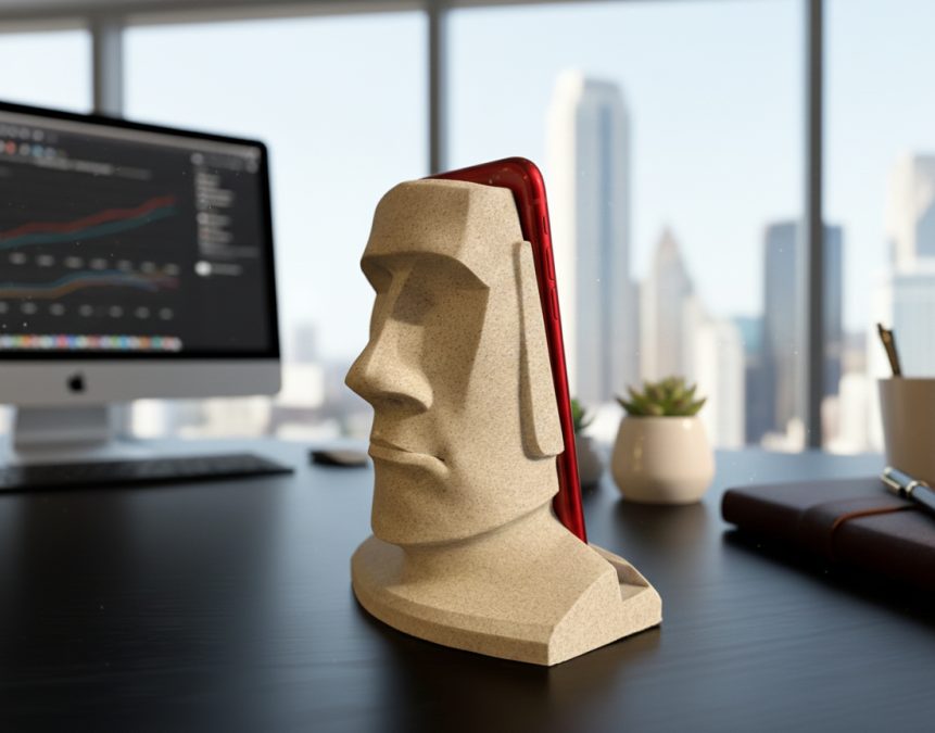 Sculpture-Phone stand