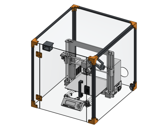 Modular 3D Printer Enclosure